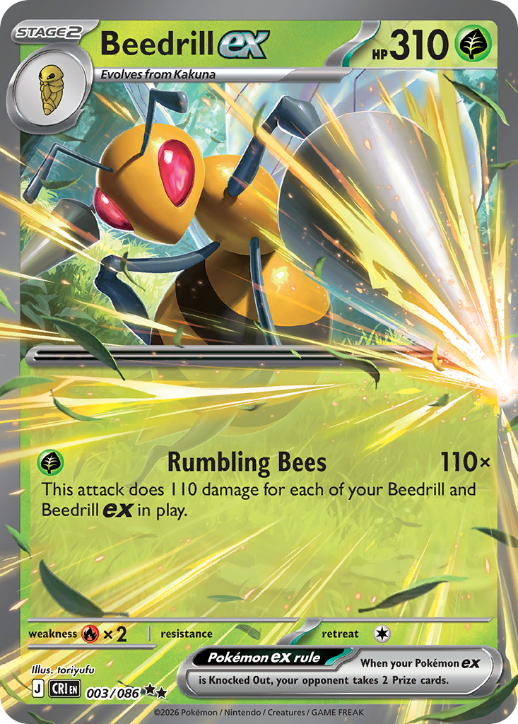 Beedrill-ex - 003/086 - Double Rare