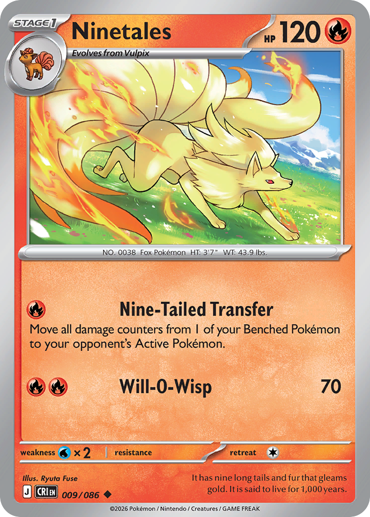 Ninetales - 009/086 - Uncommon