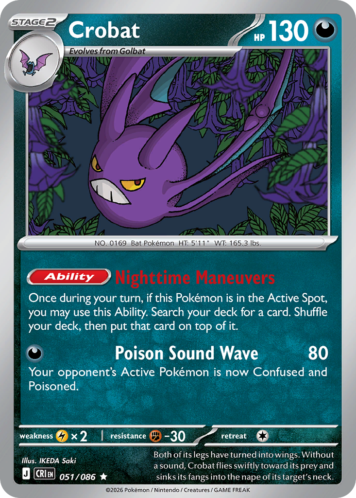 Crobat - 051/086 - Holofoil - Rare