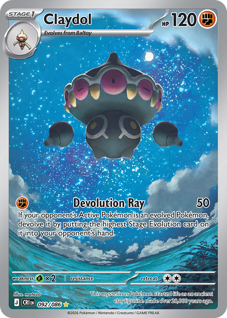 Claydol - 092/086 - Illustration Rare