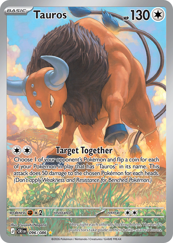 Tauros - 096/086 - Illustration Rare
