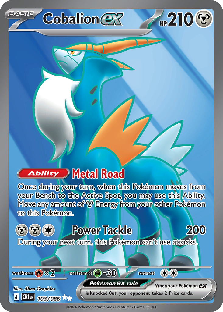 Cobalion-ex - 103/086 - Ultra Rare