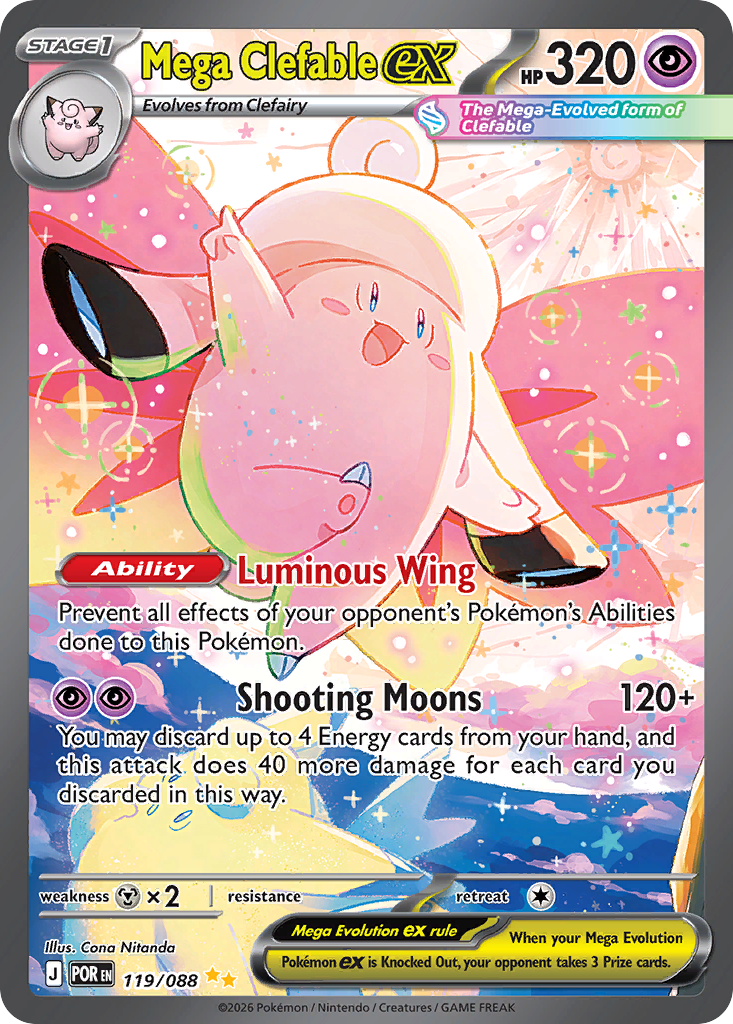 Mega Clefable ex - 119/088