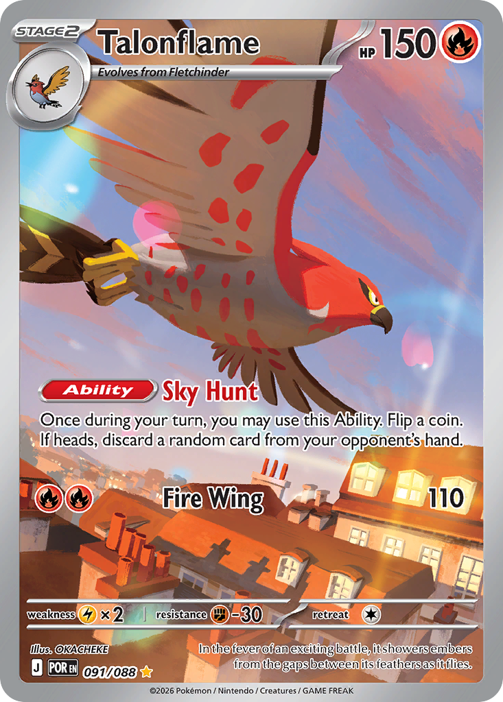 Talonflame - 091/088 - Illustration Rare