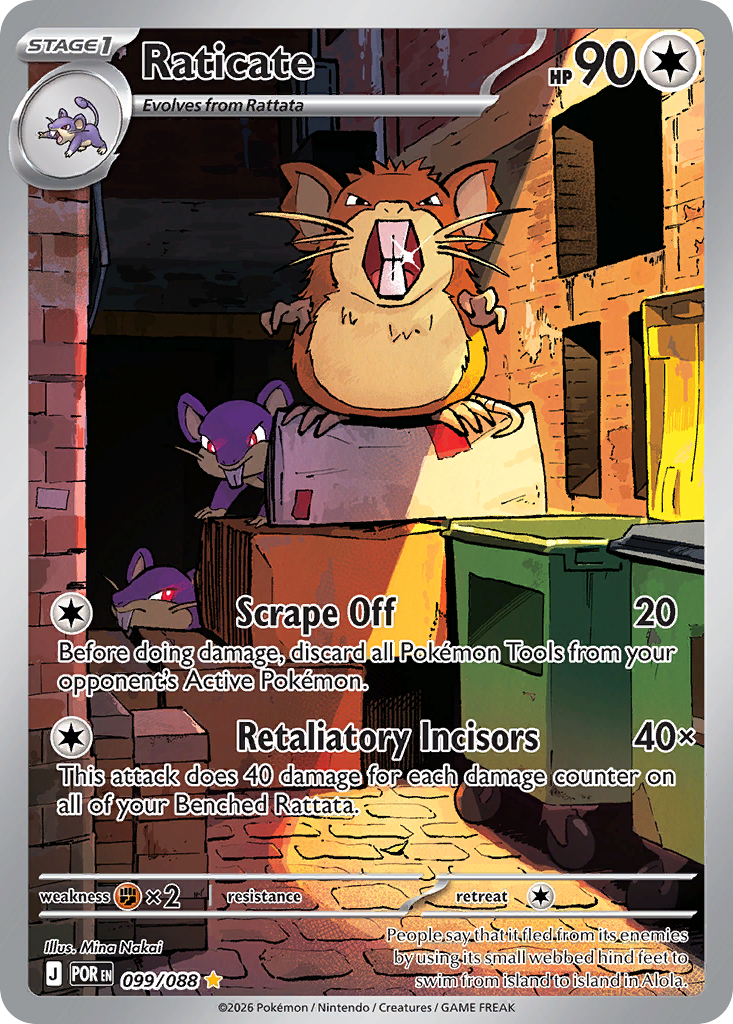 Raticate - 099/088 - Illustration Rare